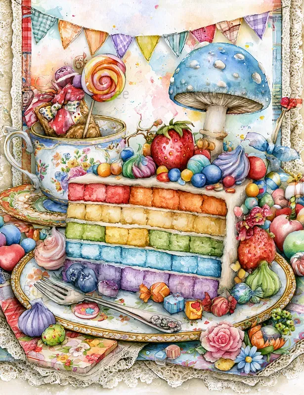 Alice In Candy Wonderland Junk Journals