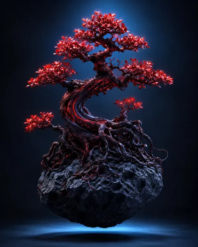 Alien Bonsai Fantasy Art