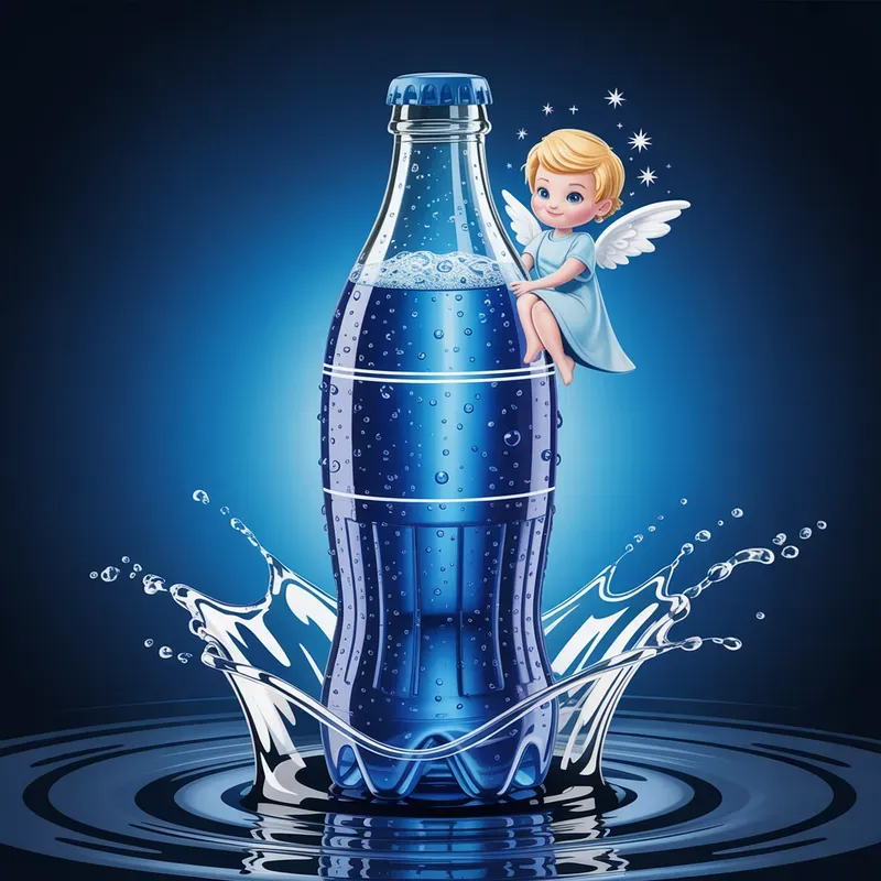 Festive Drink Bottles With Christmas Charms