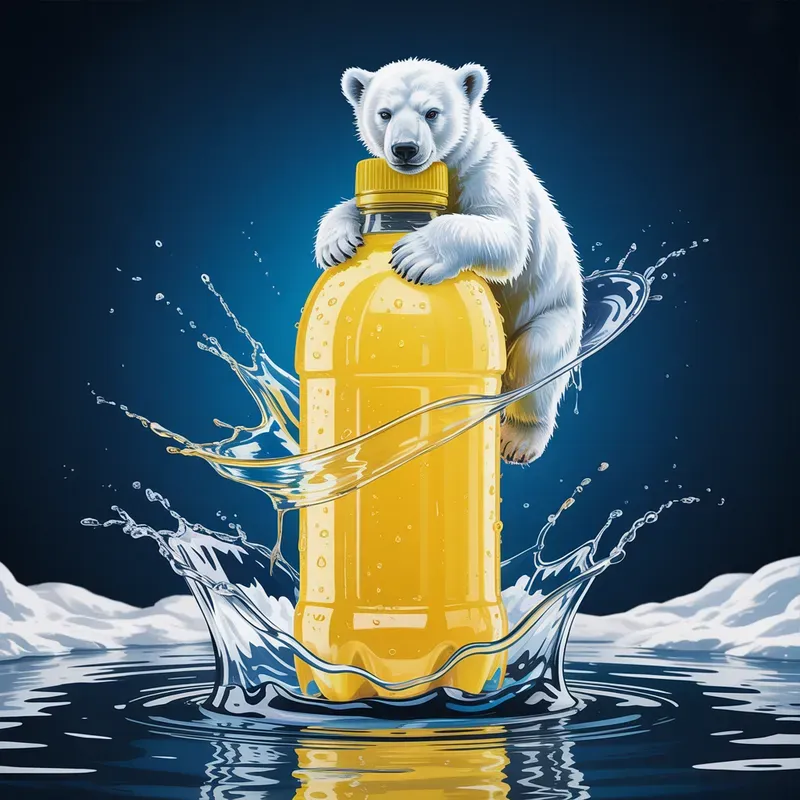 Festive Drink Bottles With Christmas Charms