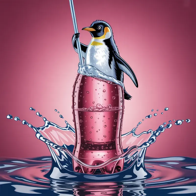 Festive Drink Bottles With Christmas Charms