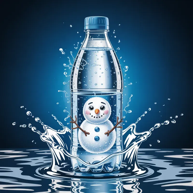 Festive Drink Bottles With Christmas Charms