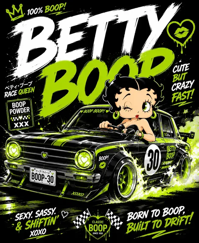 Streetwear Cartoon Drift Legends