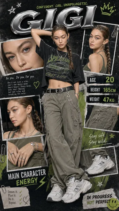 Y2k Fashion Character Posters