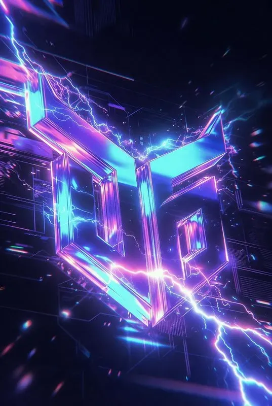 Neon Energy Logo Generator 8K
