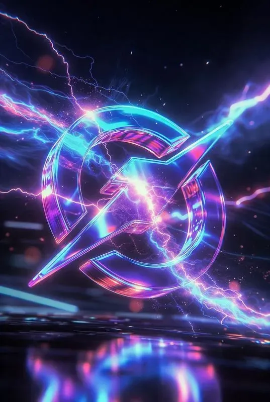 Neon Energy Logo Generator 8K