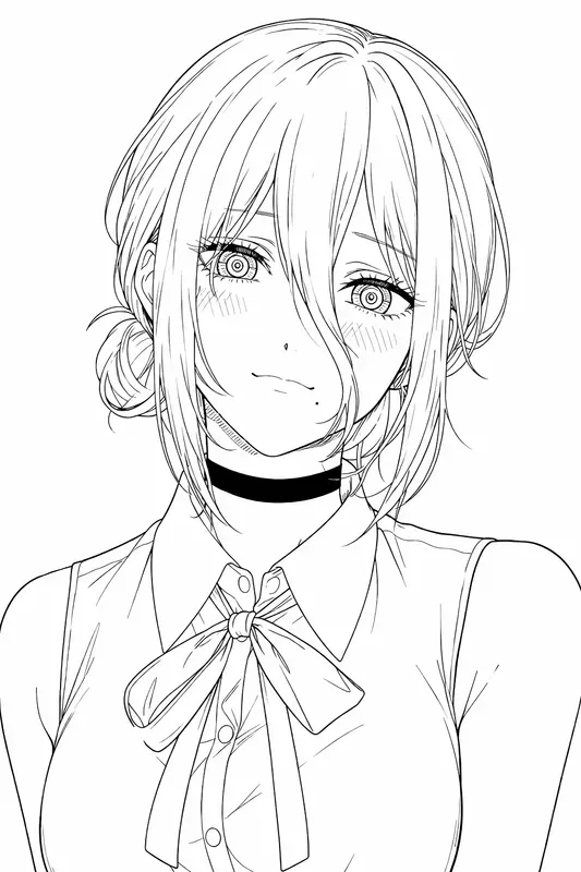 Anime Line Art Characters Manga Sketches