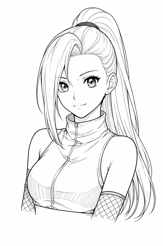 Anime Line Art Characters Manga Sketches