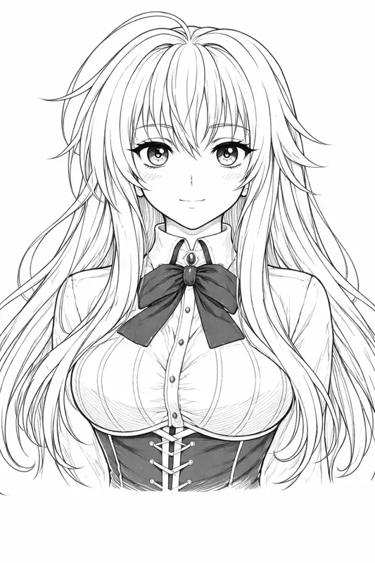 Anime Line Art Characters Manga Sketches