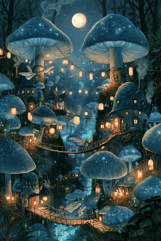 Mushroom House Art Generator