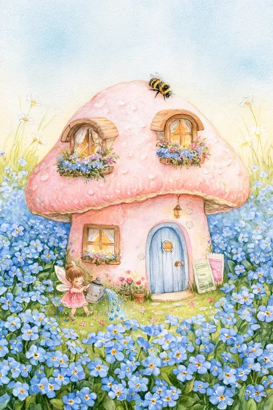 Mushroom House Art Generator