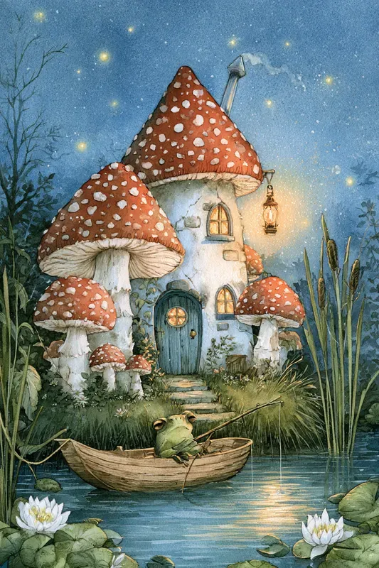 Mushroom House Art Generator