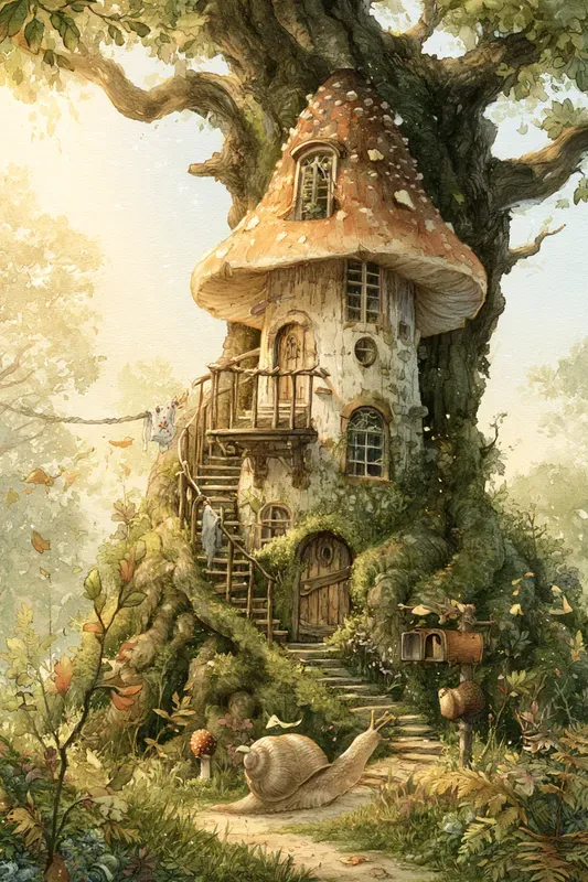 Mushroom House Art Generator