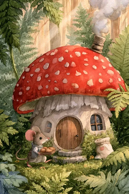 Mushroom House Art Generator
