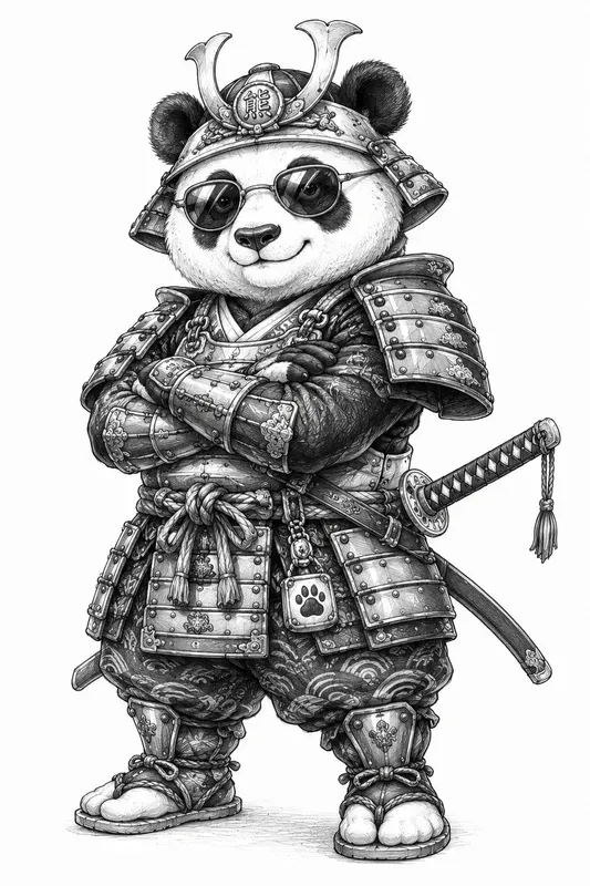 Pencil Sketch Animal Characters