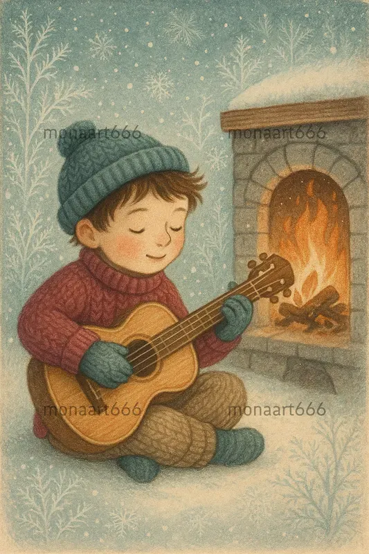 Whimsical Winter Folklore Illustrations