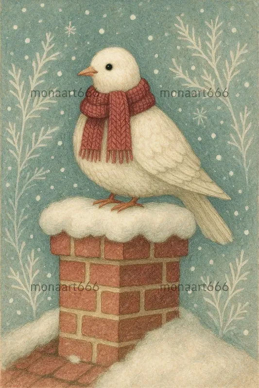 Whimsical Winter Folklore Illustrations