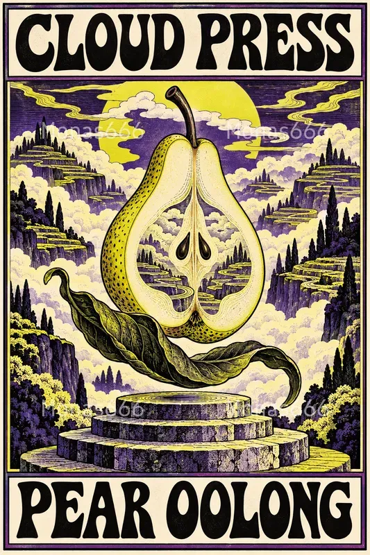 Surreal Tea Label Concepts
