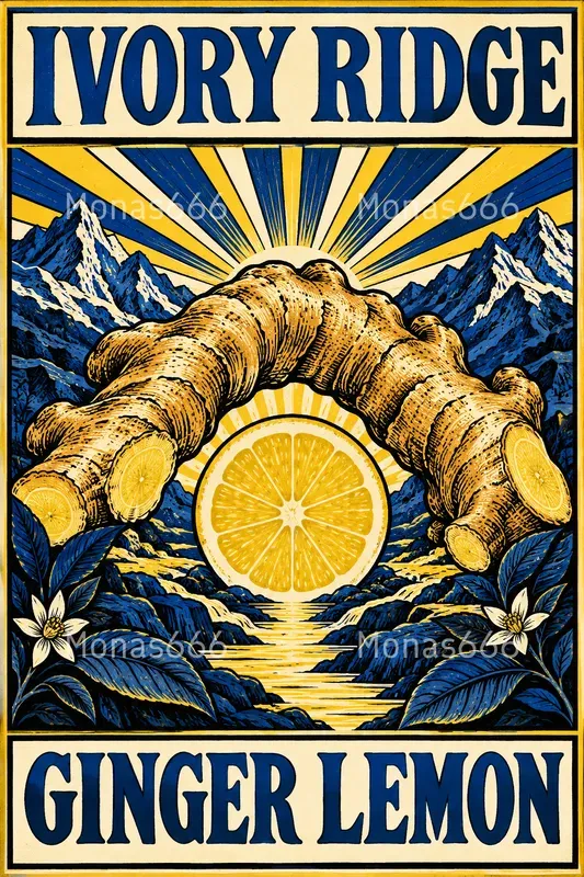 Surreal Tea Label Concepts
