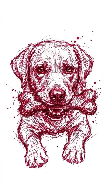 Gestural Ink Animal Portraits