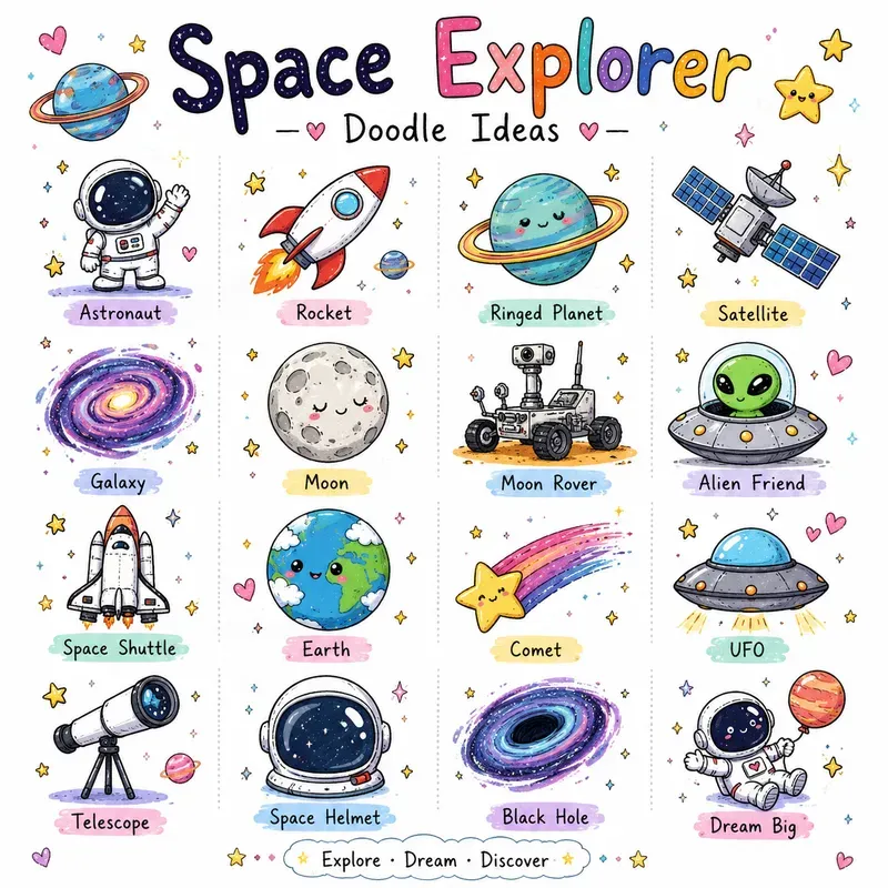 Cute Kawaii Doodle Ideas Packs