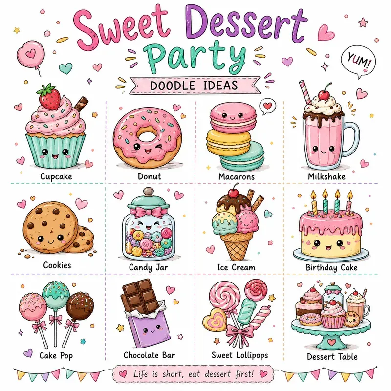 Cute Kawaii Doodle Ideas Packs
