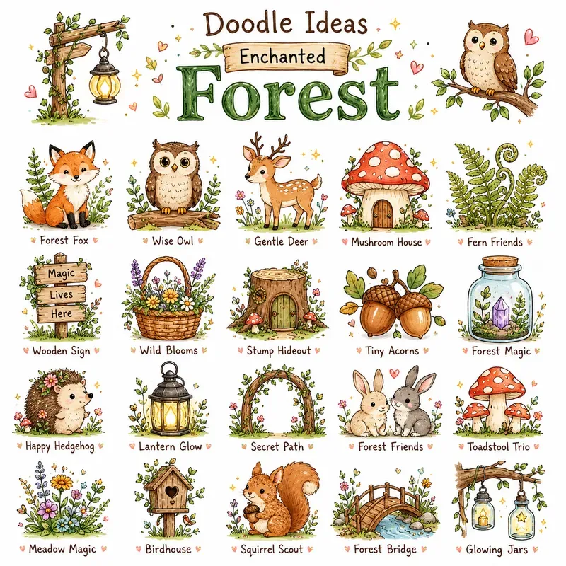 Cute Kawaii Doodle Ideas Packs