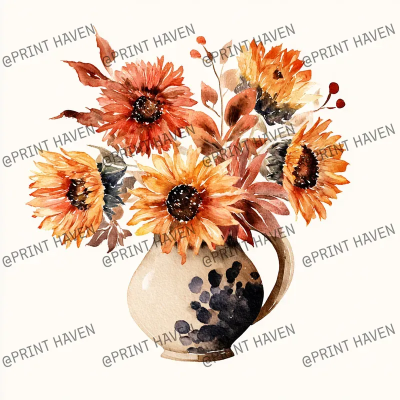 Autumn Watercolor Clipart For Etsy