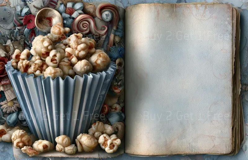 Icy Harlequin Double Pages