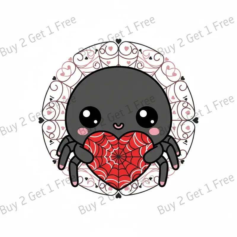 Gothic Kawaii Valentine Clipart