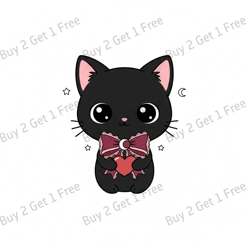 Gothic Kawaii Valentine Clipart