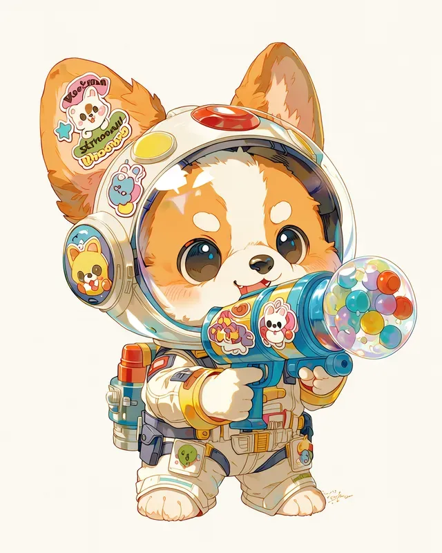 Cute Animal Mascot Stickers For Etsy