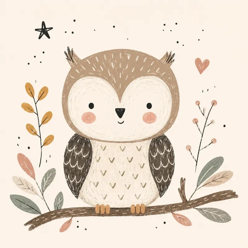 Cute Minimalist Line Art
