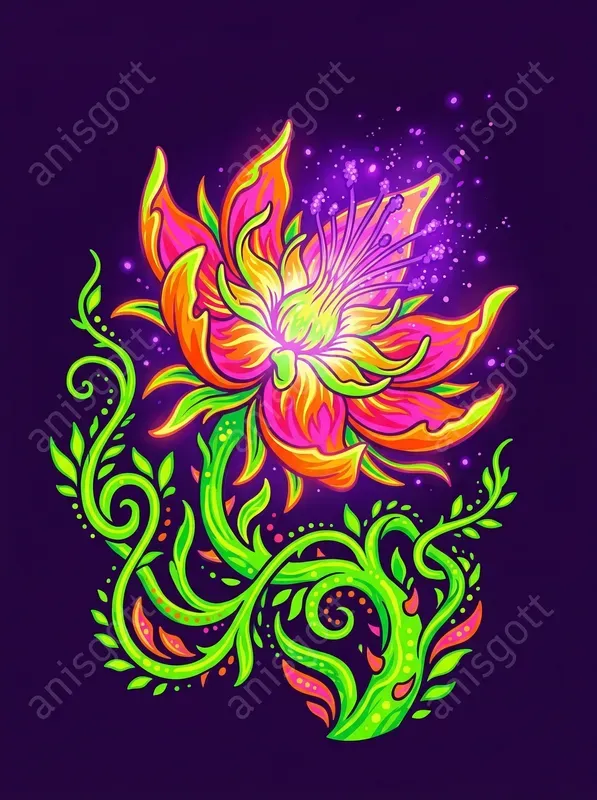 Neon Jungle Voodoo Tshirt Designs