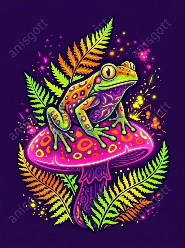 Neon Jungle Voodoo Tshirt Designs