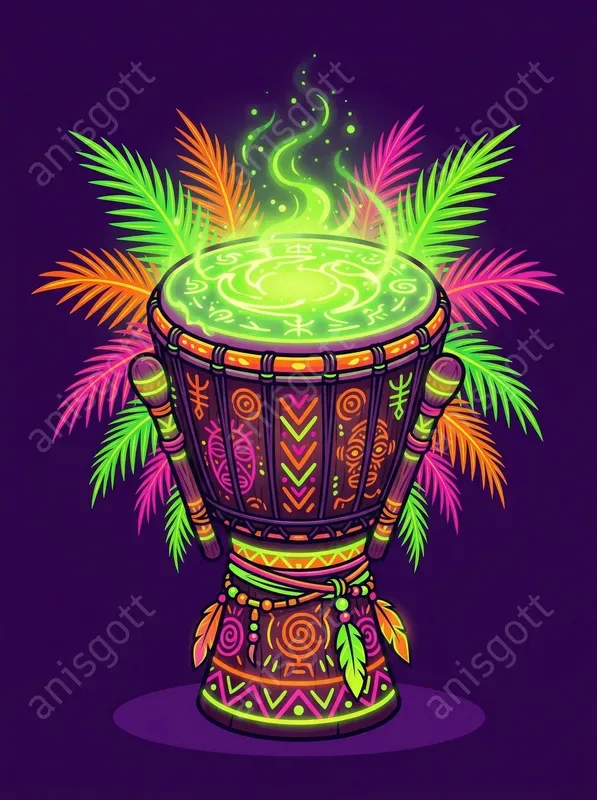 Neon Jungle Voodoo Tshirt Designs