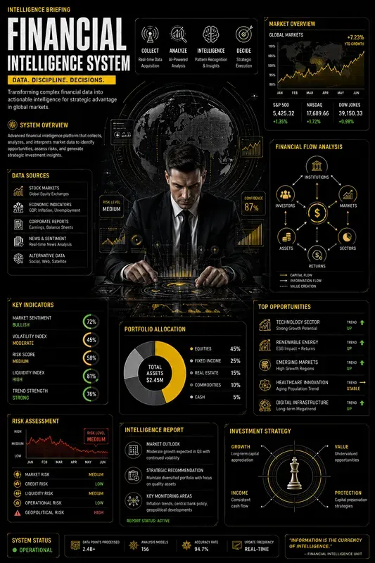 Tactical Black Infographic Posters