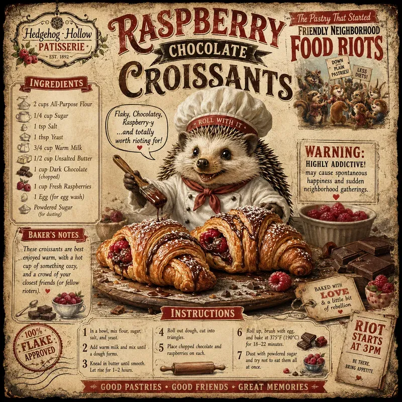 Vintage Satirical Recipe Posters