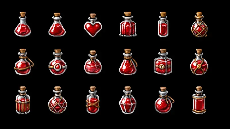 8bit RPG Consumable Item Sprite Sheets