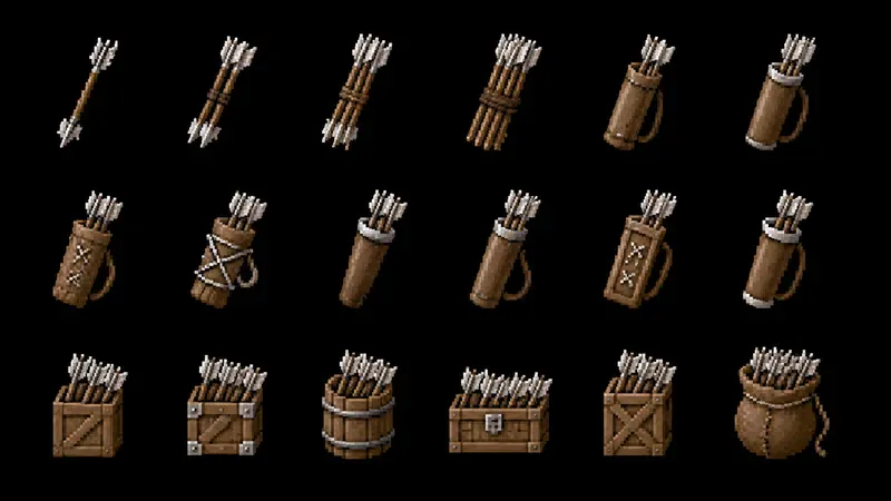 8bit RPG Consumable Item Sprite Sheets