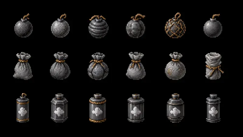 8bit RPG Consumable Item Sprite Sheets