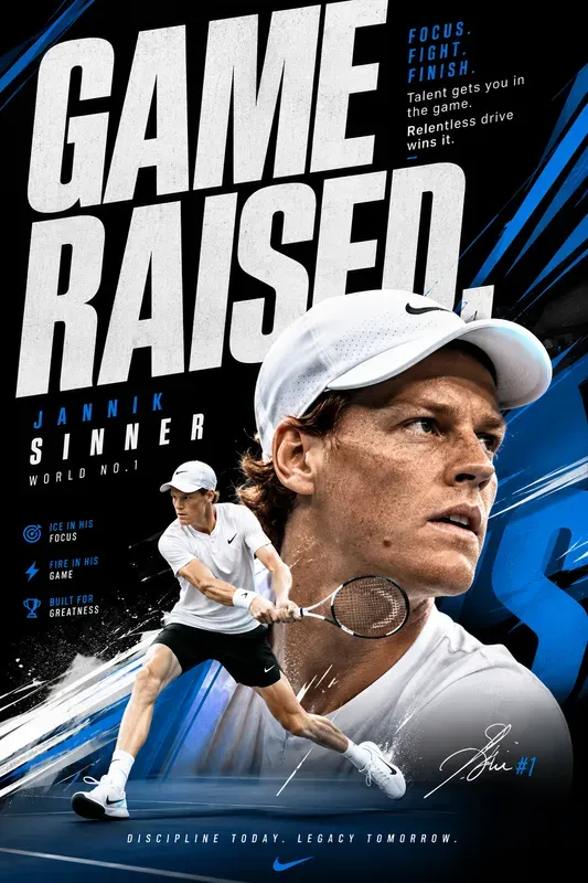 Dynamic Sports Typography Posters