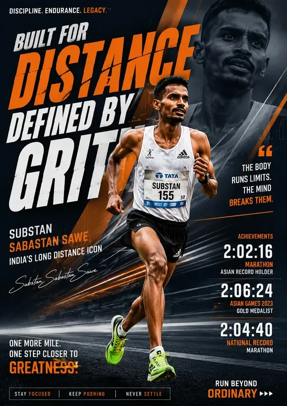 Dynamic Sports Typography Posters
