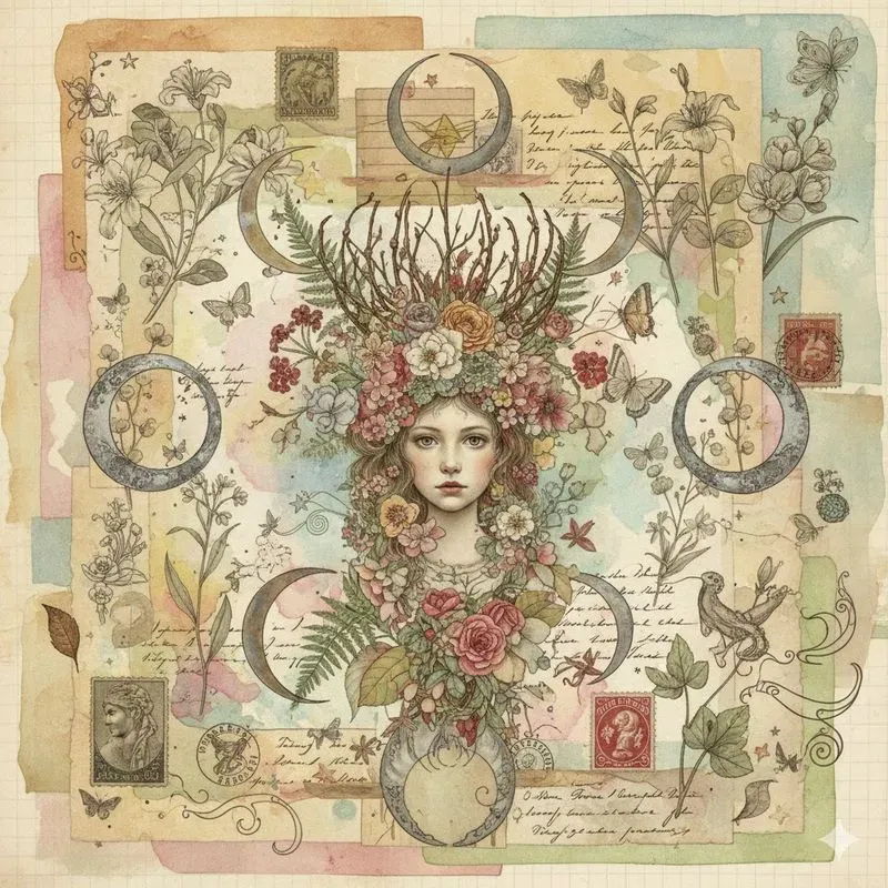 Dreamy Surreal Junk Journal Collage Art