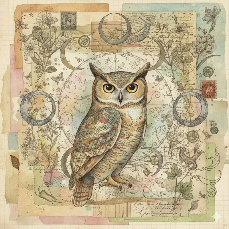Dreamy Surreal Junk Journal Collage Art