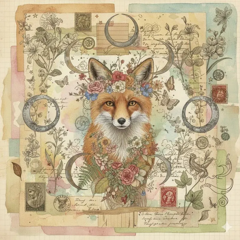 Dreamy Surreal Junk Journal Collage Art