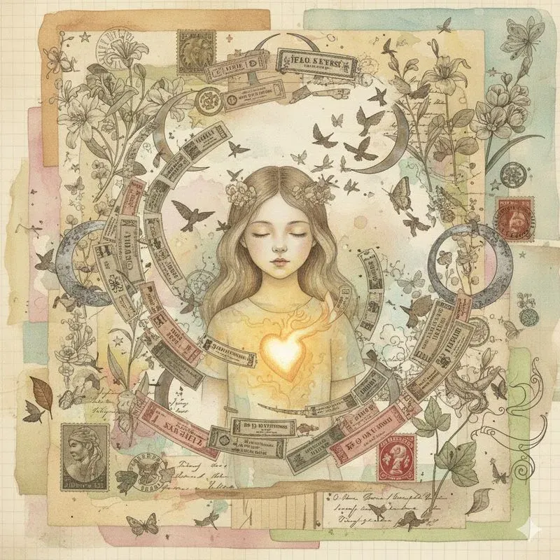 Dreamy Surreal Junk Journal Collage Art