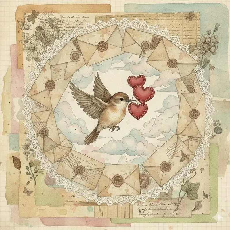 Dreamy Surreal Junk Journal Collage Art
