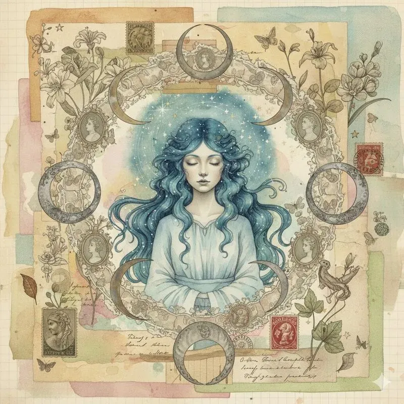 Dreamy Surreal Junk Journal Collage Art