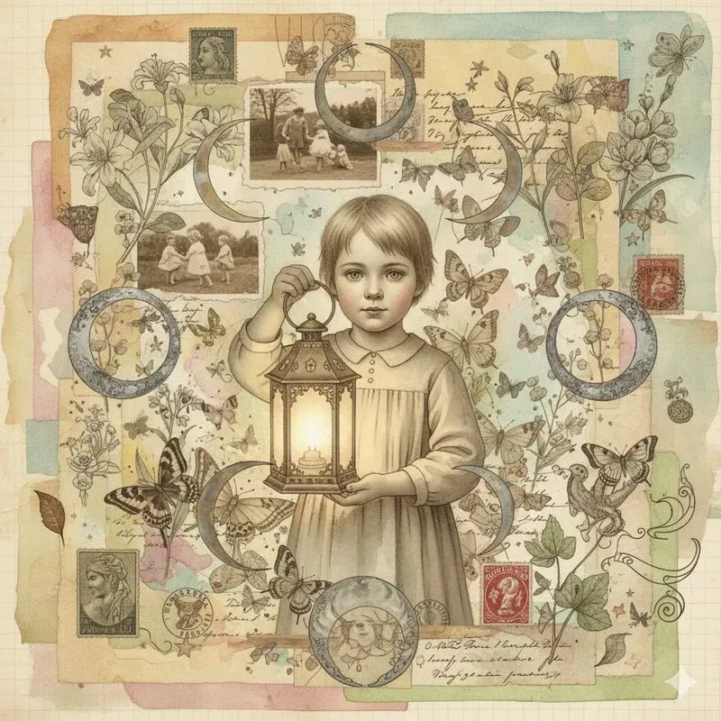 Dreamy Surreal Junk Journal Collage Art